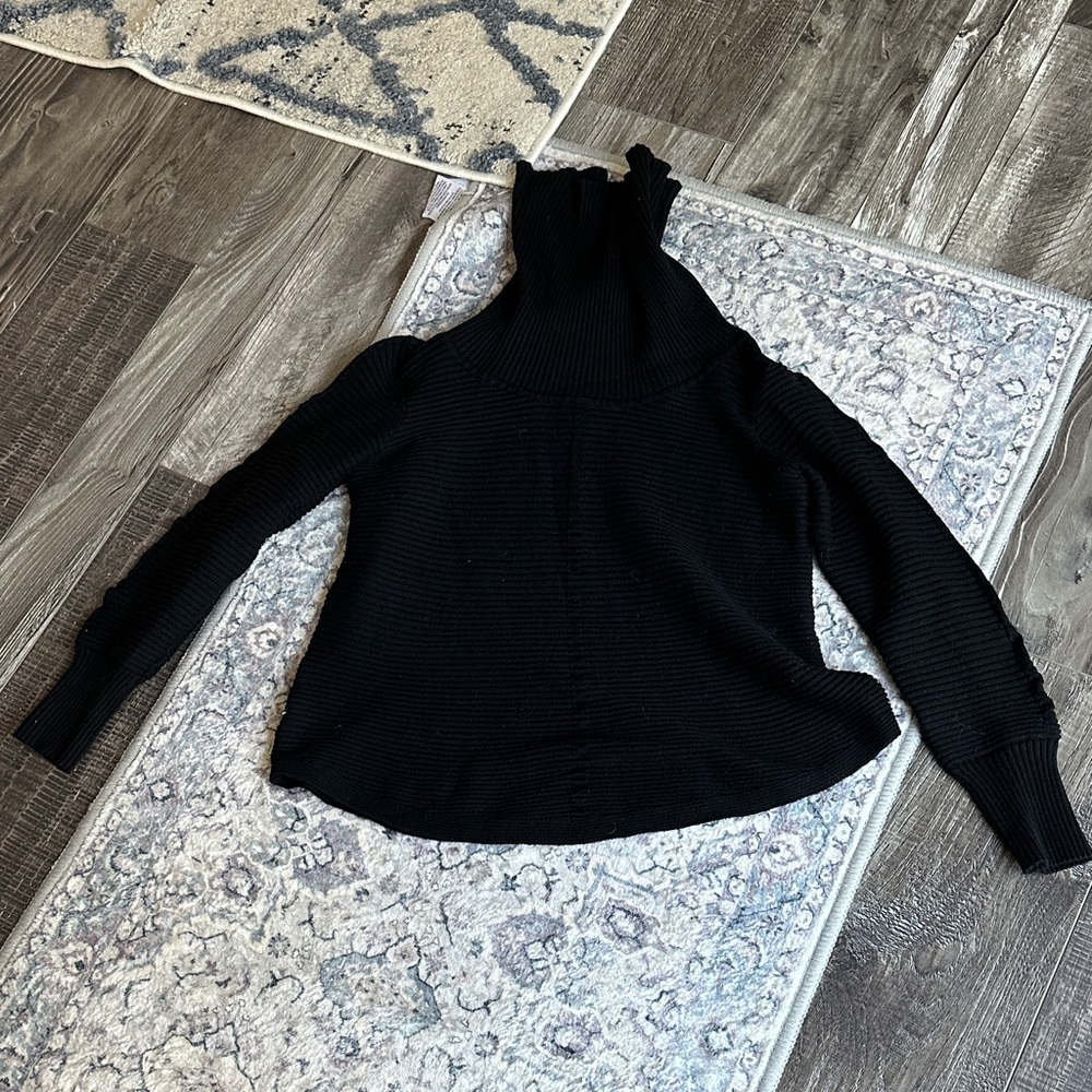 Cyrus Black Cowl Neck Sweater
